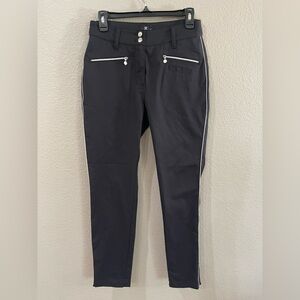 Daily sports, black golf pants zip legs